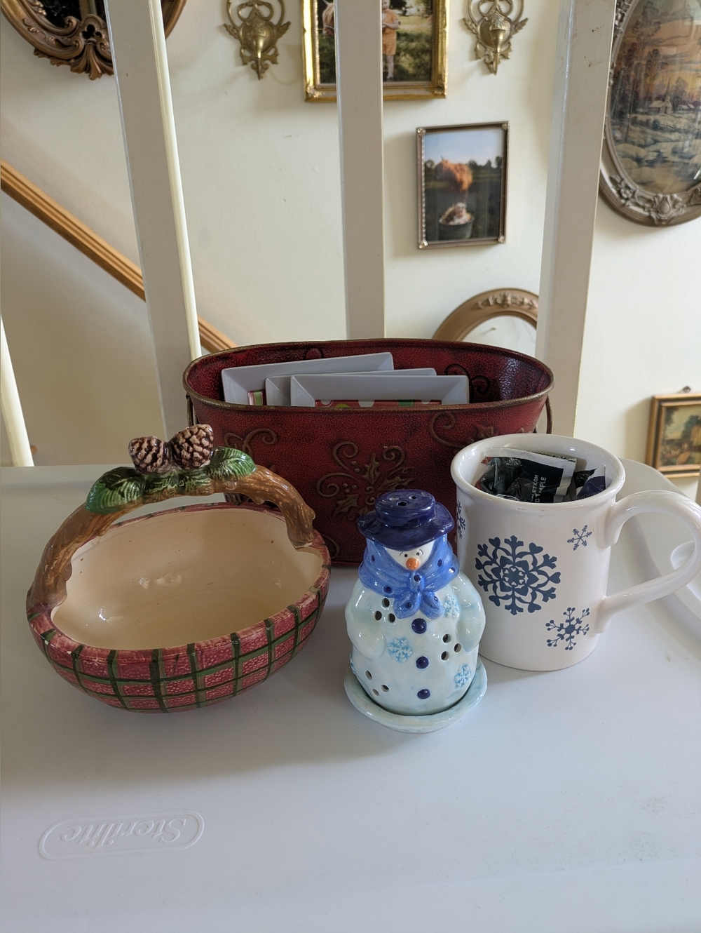 Bulk Lot Of Christmas Items - Great For Gift Gifting Holiday Decor Snowman Fairy